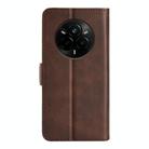 For Realme 14 Pro 5G Dual-side Magnetic Buckle Horizontal Flip Leather Phone Case(Brown) - 3