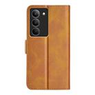 For Realme 14X 4G Dual-side Magnetic Buckle Horizontal Flip Leather Phone Case(Yellow) - 3