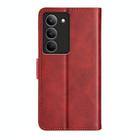 For Realme 14X 4G Dual-side Magnetic Buckle Horizontal Flip Leather Phone Case(Red) - 3