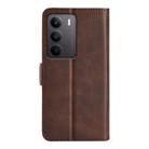 For Realme C75 Dual-side Magnetic Buckle Horizontal Flip Leather Phone Case(Brown) - 3