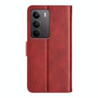 For Realme C75 Dual-side Magnetic Buckle Horizontal Flip Leather Phone Case(Red) - 3