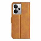 For Realme 14 5G Dual-side Magnetic Buckle Horizontal Flip Leather Phone Case(Yellow) - 3