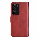 For Realme C71 4G Dual-side Magnetic Buckle Horizontal Flip Leather Phone Case(Red) - 3