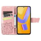 For vivo V40 SE Butterfly Love Flower Embossed Leather Phone Case(Rose Gold) - 3