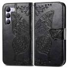For vivo V40 SE Butterfly Love Flower Embossed Leather Phone Case(Black) - 2