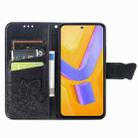 For vivo Y100 5G IDN Butterfly Love Flower Embossed Leather Phone Case(Black) - 3
