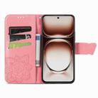 For vivo Y300 Pro Butterfly Love Flower Embossed Leather Phone Case(Pink) - 3