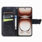 For vivo Y300 Pro Butterfly Love Flower Embossed Leather Phone Case(Black) - 3