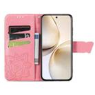 For Realme 14 Pro Butterfly Love Flower Embossed Leather Phone Case(Pink) - 3