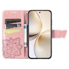 For Realme 14 Pro+ Butterfly Love Flower Embossed Leather Phone Case(Rose Gold) - 3