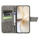 For Realme 14 Pro+ Butterfly Love Flower Embossed Leather Phone Case(Gray) - 3
