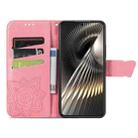 For Xiaomi Redmi Turbo 3 5G Butterfly Love Flower Embossed Leather Phone Case(Pink) - 3