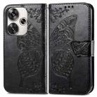 For Xiaomi Redmi Turbo 3 5G Butterfly Love Flower Embossed Leather Phone Case(Black) - 2