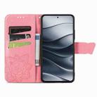 For Xiaomi Redmi Note 14 5G Butterfly Love Flower Embossed Leather Phone Case(Pink) - 3
