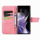 For Xiaomi Redmi Note 14 Pro 5G Butterfly Love Flower Embossed Leather Phone Case(Pink) - 3