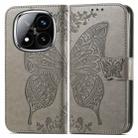 For Xiaomi Redmi Note 14 Pro+ 5G Butterfly Love Flower Embossed Leather Phone Case(Gray) - 2