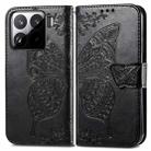 For Xiaomi 15 Butterfly Love Flower Embossed Leather Phone Case(Black) - 2