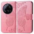 For Xiaomi 15 Ultra Butterfly Love Flower Embossed Leather Phone Case(Pink) - 2