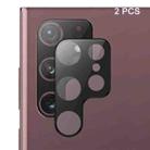 For Samsung Galaxy S24 Ultra 5G 2pcs ENKAY Hat-Prince 9H Rear Camera Lens Tempered Glass Film(Black) - 1