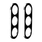 For Samsung Galaxy Fold7 2pcs ENKAY Hat-Prince 9H Rear Camera Lens Tempered Glass Film(Black) - 1