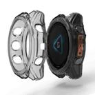 For Garmin Fenix 8 AMOLED 43mm ENKAY Hat-Prince Transparent TPU Frame Drop Protection Case(Grey) - 1