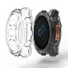 For Garmin Fenix 8 AMOLED 43mm ENKAY Hat-Prince Transparent TPU Frame Drop Protection Case(Transparent) - 1