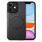 For iPhone 11 Solid Color Leather Skin Back Cover Phone Case(Black) - 1