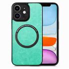 For iPhone 11 Solid Color Leather Skin Back Cover Phone Case(Green) - 1