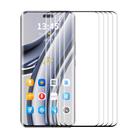 For Honor Magic6 Pro 5pcs ENKAY Hat-Prince Hot Bending Full Coverage Side Glue Tempered Glass Film - 1