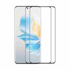 For Honor 100 2pcs ENKAY Hat-Prince Hot Bending Full Coverage Side Glue Tempered Glass Film - 1