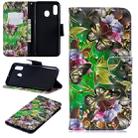 3D Colored Drawing Pattern Horizontal Flip Leather Case for Samsung Galaxy A20&A30, with Holder & Card Slots & Wallet(Banana Leaf) - 1