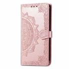 For Motorola Moto G Power 5G 2024 Mandala Flower Embossed Leather Phone Case(Rose Gold) - 2