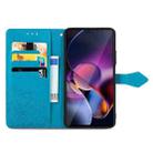 For Motorola Moto G Stylus 5G 2024 Mandala Flower Embossed Leather Phone Case(Blue) - 3