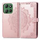 For Motorola Moto G Power 2025 Mandala Flower Embossed Leather Phone Case(Rose Gold) - 2