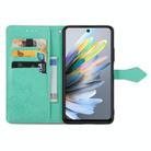 For Motorola Moto G Power 2025 Mandala Flower Embossed Leather Phone Case(Green) - 3