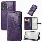 For Huawei Nova 11 Mandala Flower Embossed Leather Phone Case(Purple) - 1