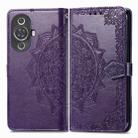 For Huawei Nova 11 Mandala Flower Embossed Leather Phone Case(Purple) - 2