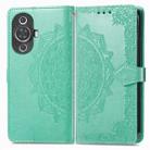 For Huawei Nova 11 Mandala Flower Embossed Leather Phone Case(Green) - 2