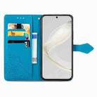 For Huawei Nova 11 Mandala Flower Embossed Leather Phone Case(Blue) - 3