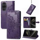 For Huawei Nova 11 Pro Mandala Flower Embossed Leather Phone Case(Purple) - 1