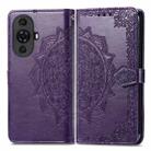 For Huawei Nova 11 Pro Mandala Flower Embossed Leather Phone Case(Purple) - 2