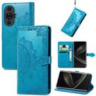 For Huawei Nova 11 Pro Mandala Flower Embossed Leather Phone Case(Blue) - 1