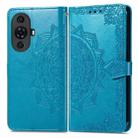 For Huawei Nova 11 Pro Mandala Flower Embossed Leather Phone Case(Blue) - 2