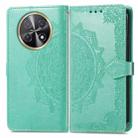 For Huawei Nova Y91 Mandala Flower Embossed Leather Phone Case(Green) - 2