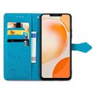 For Huawei Nova Y91 Mandala Flower Embossed Leather Phone Case(Blue) - 3