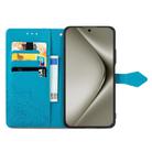 For Huawei Pura 70 Pro Mandala Flower Embossed Leather Phone Case(Blue) - 3