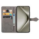 For Huawei Pura 70 Pro+ Mandala Flower Embossed Leather Phone Case(Gray) - 3