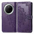 For Huawei Mate 70 Mandala Flower Embossed Leather Phone Case(Purple) - 2