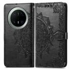 For Huawei Mate 70 Pro Mandala Flower Embossed Leather Phone Case(Black) - 2