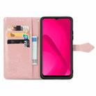 For Huawei Mate 70 Pro+ Mandala Flower Embossed Leather Phone Case(Rose Gold) - 3